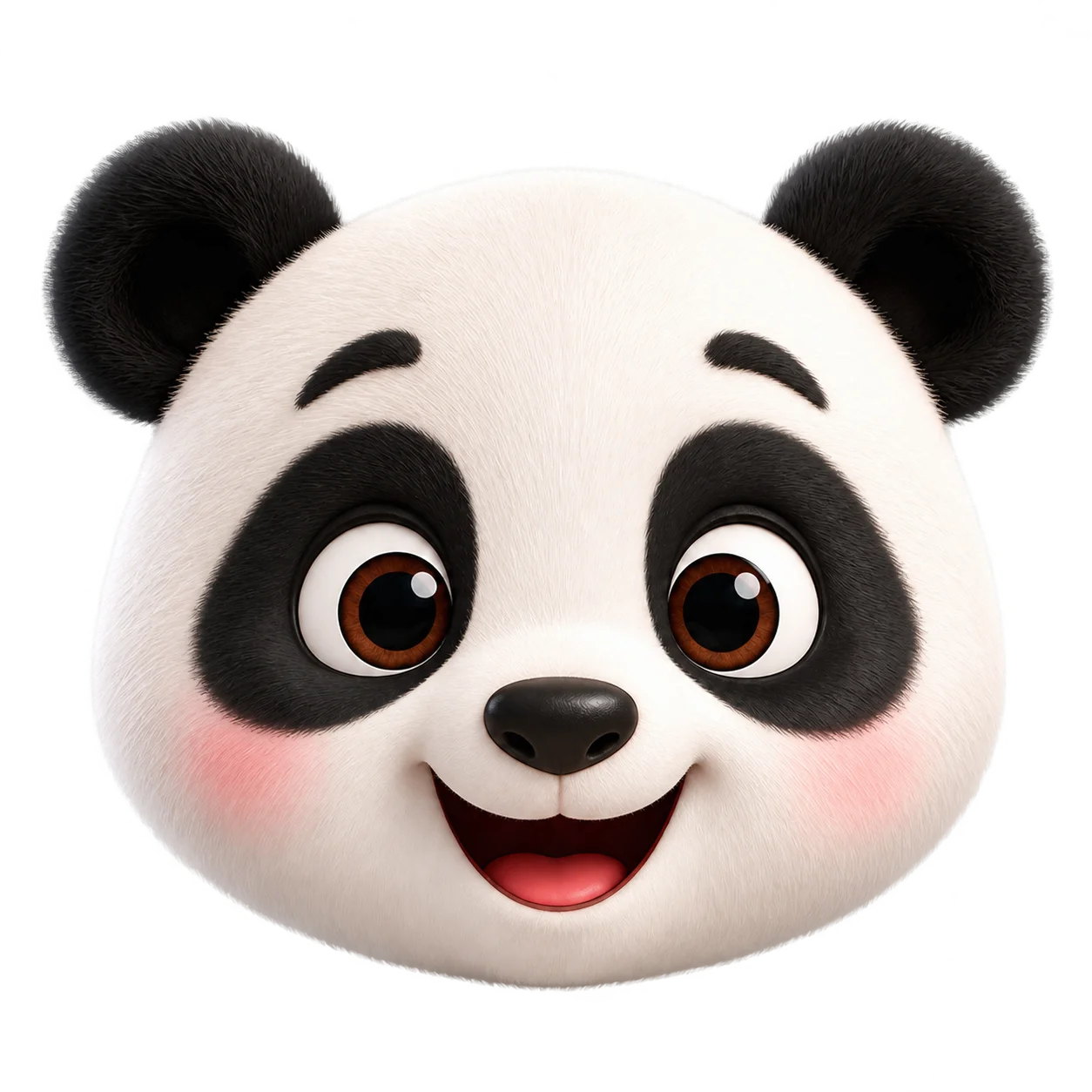 Pandi, el panda sonriente del asistente virtual de COMUNICA.